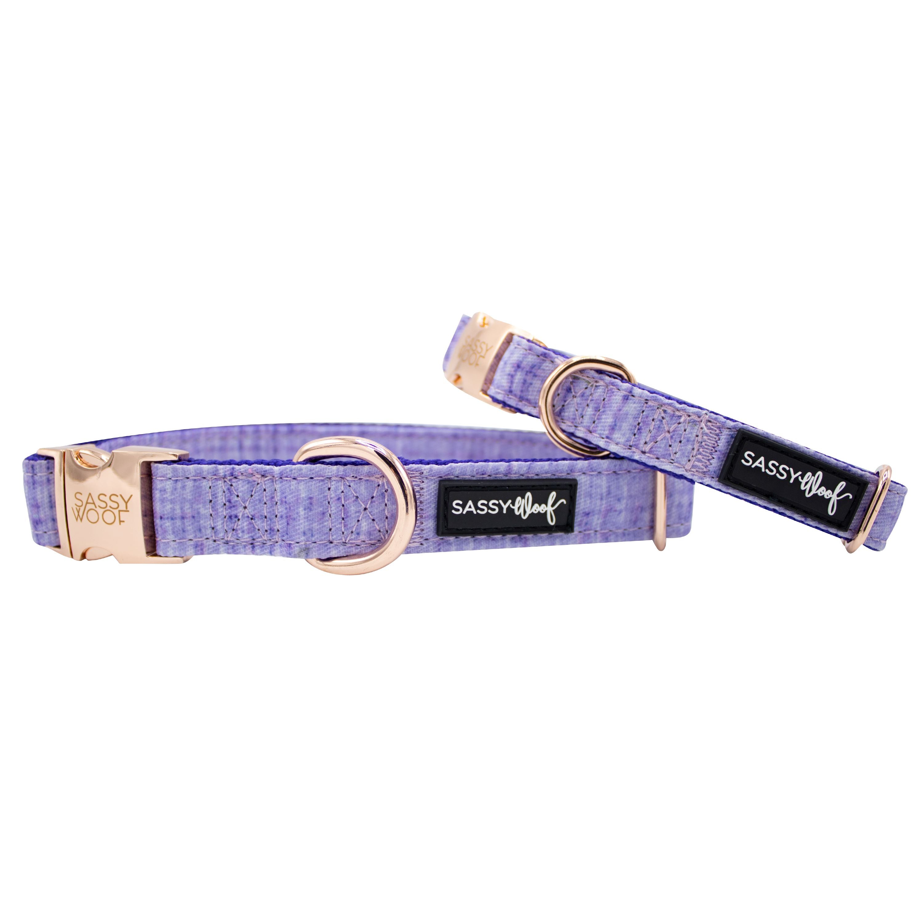 Purple Dog Collar Puppy Small XS Tiny Strong Clip Male Female Girl Nylon  Cute UK