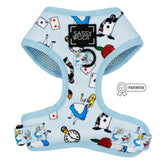 Dog Adjustable Harness - Alice in Wonderland (Blue)