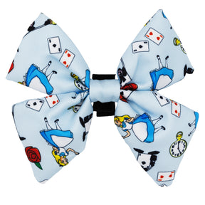 Dog Sailor Bow - Alice in Wonderland (Blue)