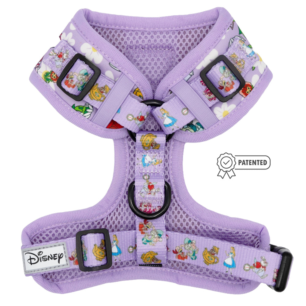 Dog Adjustable Harness - Alice in Wonderland (Purple)