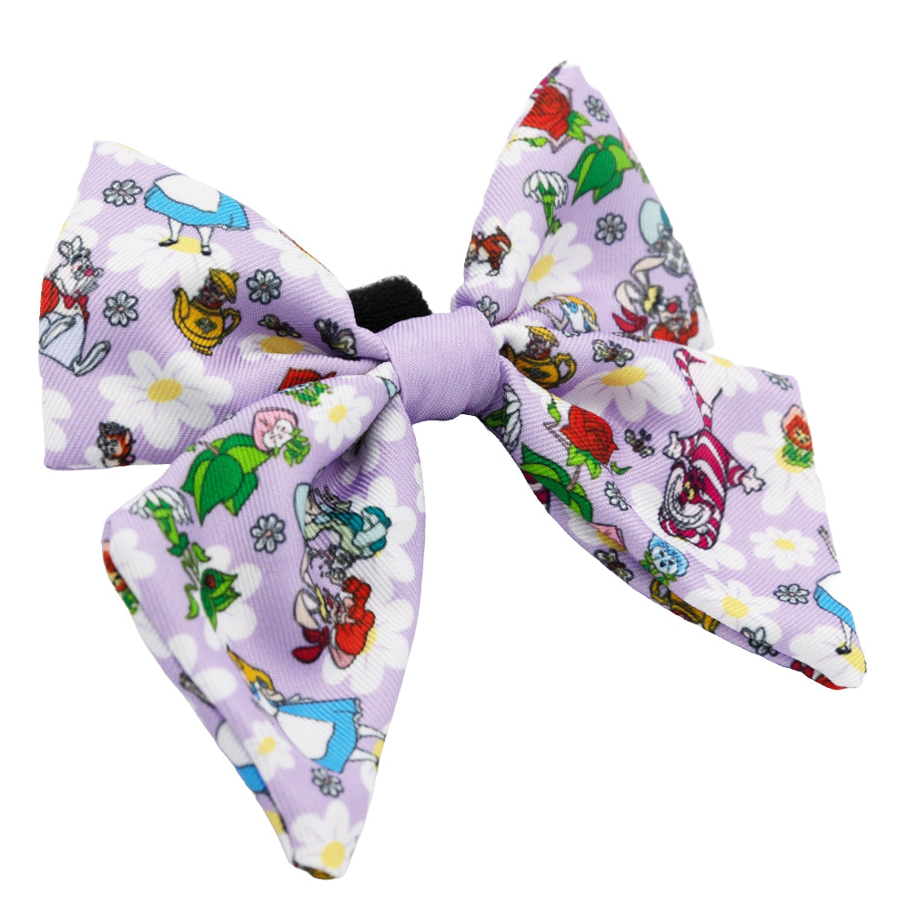 Dog Sailor Bow - Alice in Wonderland (Purple)