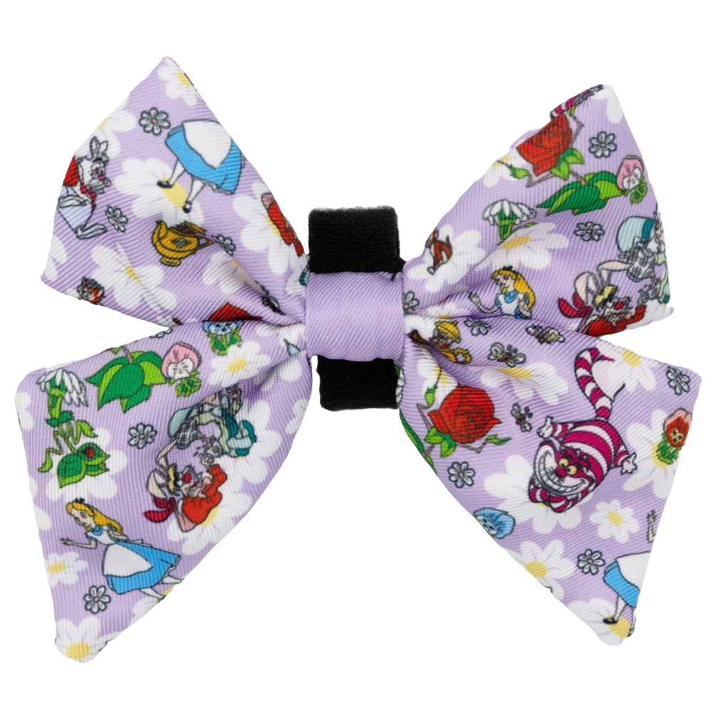 Dog Sailor Bow - Alice in Wonderland (Purple)