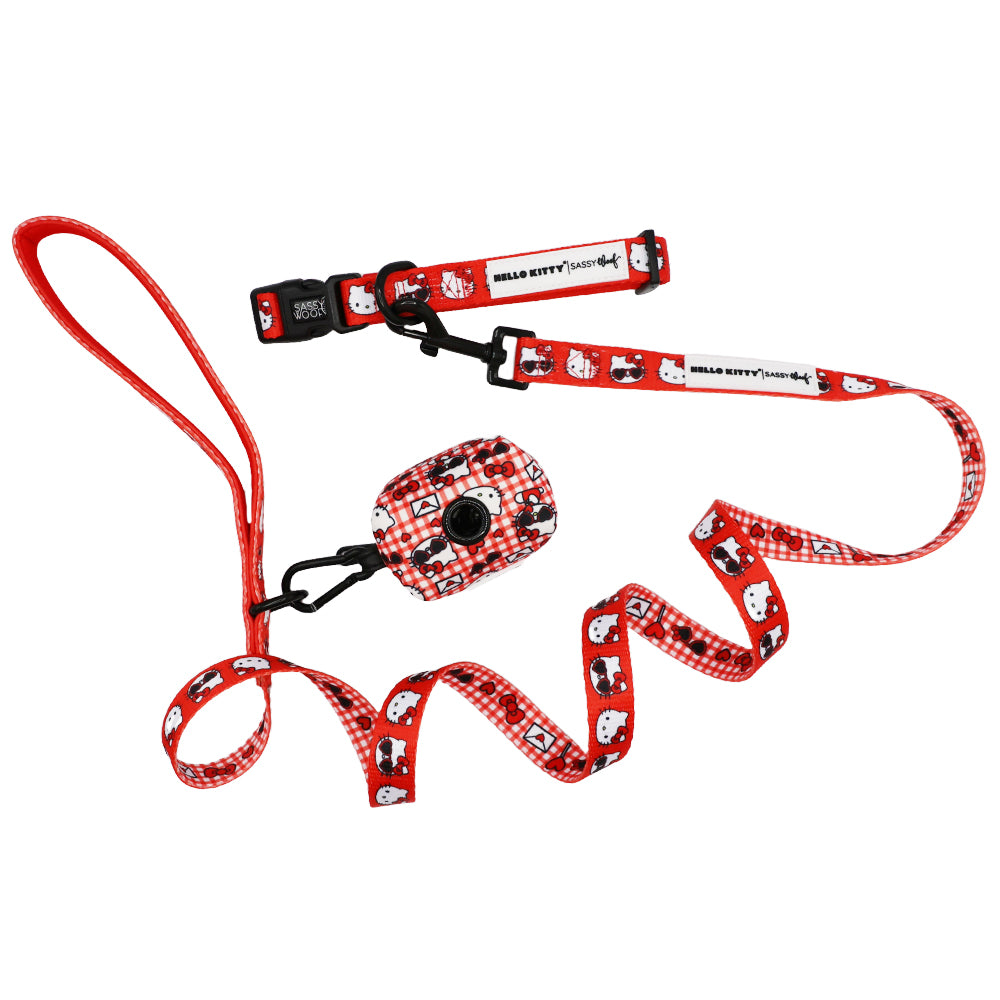 Dog Collar Three Piece Bundle - Hello Kitty® Red Classic