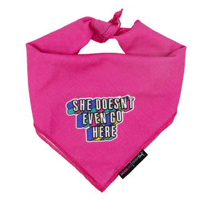 Dog Bandana - Mean Girls™ She Doesn't Even Go Here