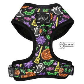 Dog Adjustable Harness - Neon Frights