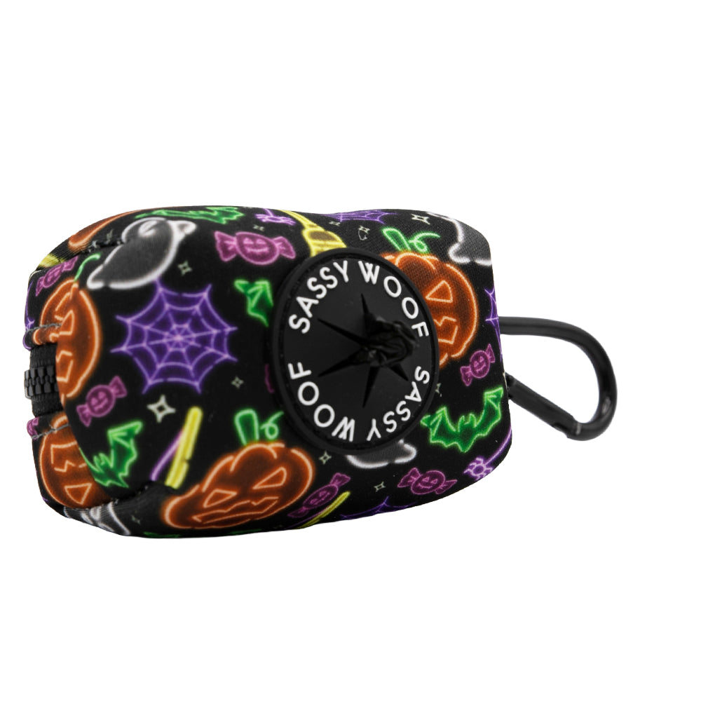 Dog Waste Bag Holder - Neon Frights