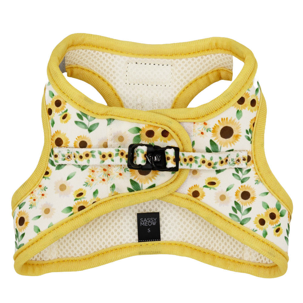 Cat Step-In Harness - Sunflower Dreams