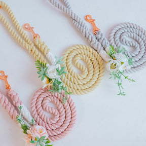 Dog Leash Flower Accessory