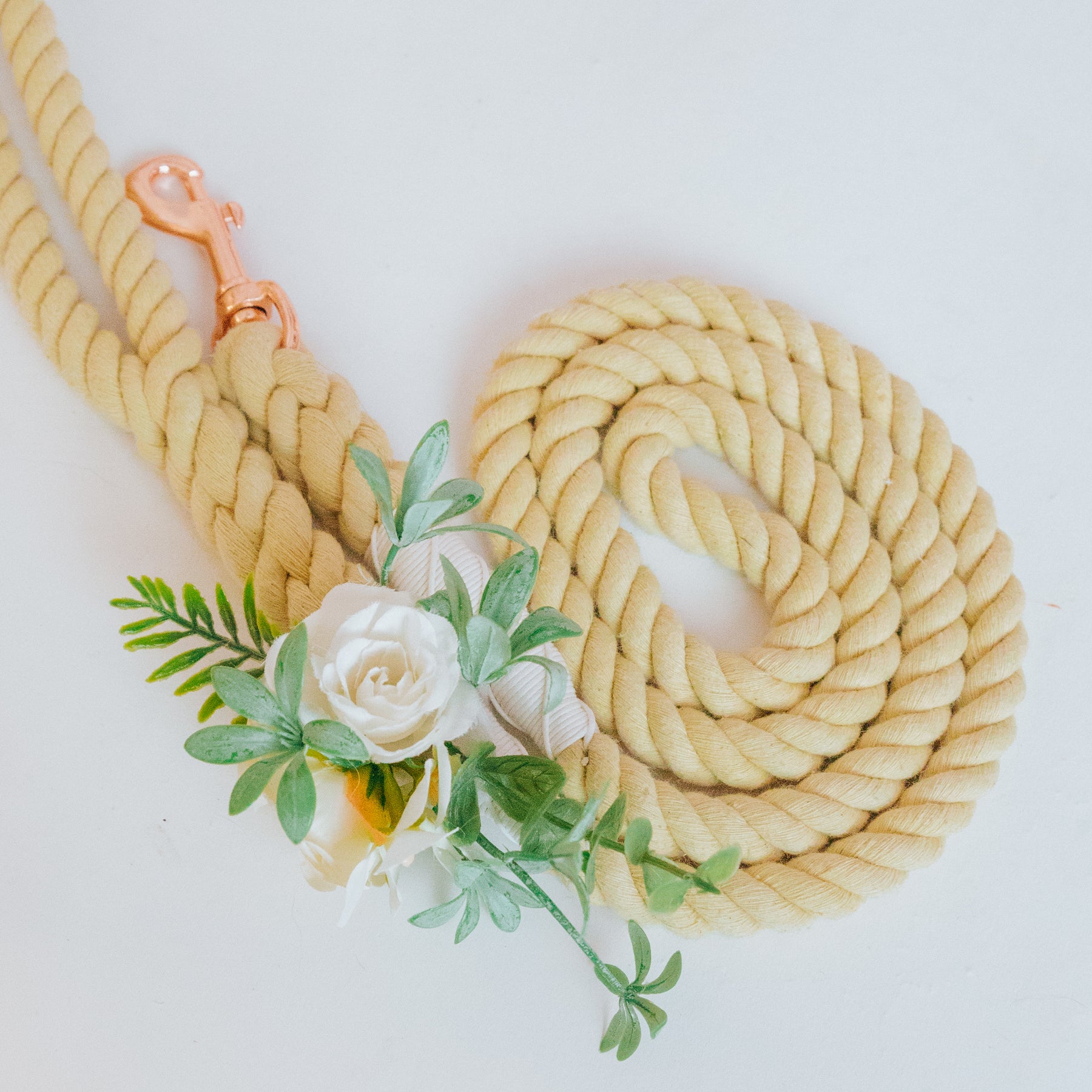 Dog Leash Flower Accessory