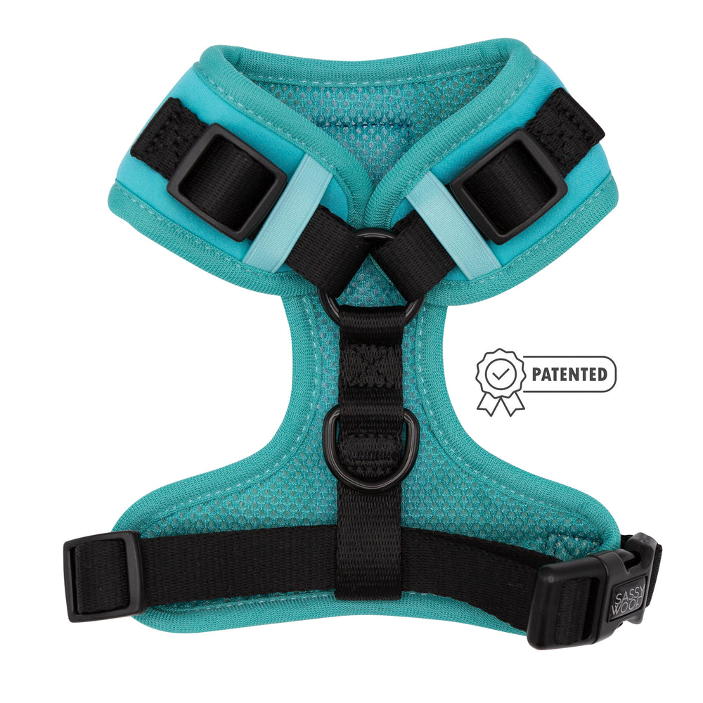 Dog Adjustable Harness - Neon Blue | Sassy Woof Product